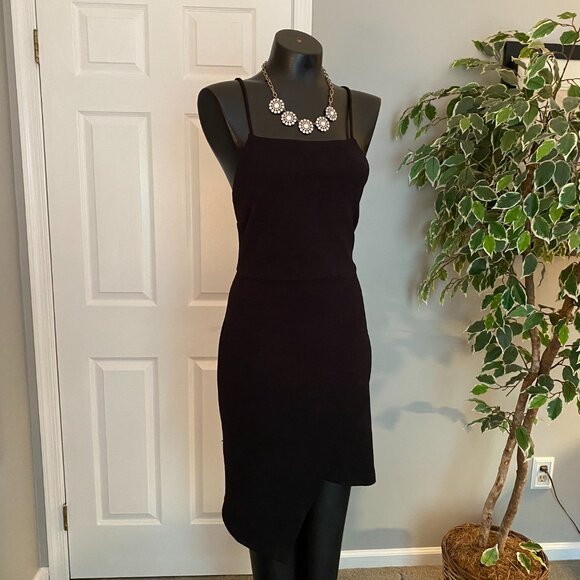 June & Hudson Dress Black Asymmetrical Cocktail Dress - Large - Picture 2 of 10